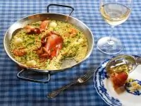 Паэлья с омаром
