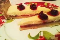 Тарт с малиновым вареньем