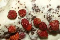 Семифредо с земляникой и шоколадом