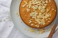 Кекс с апельсином и кокосом