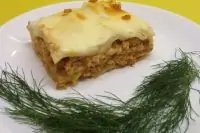 Лазанья с куриным фаршем
