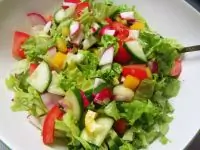 Салат «Трейсерский» с помидорами и редисом