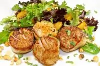 Гребешки с апельсином