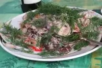 Овощи на гриле аль тонно