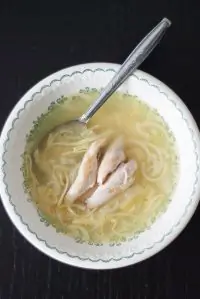 Домашняя лапша с деревенской курицей