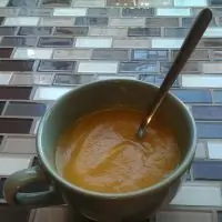 Овощной суп-пюре с кабачками и чесноком