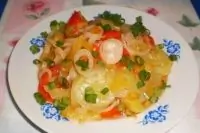 Рагу из овощей с огурцом