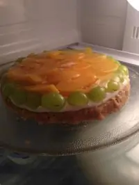 Чизкейк с персиками без выпечки