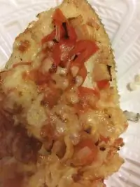 Камбала, запеченная с томатами, под пармезаном