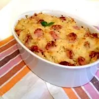 Запеченные макароны в сливочном соусе