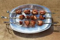 Шашлык из баранины с кинзой и луком