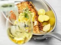 Морской язык с картофелем