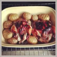 Заречные цыплята с картофелем