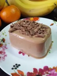 Панна-котта с черным шоколадом