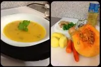 Cуп-пюре из тыквы с имбирем