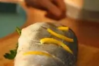 Сибас с овощным гарниром