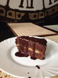 Постный торт с шоколадной помадкой