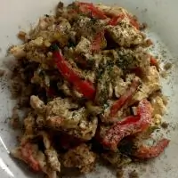 Курица по строгановски с лисичками