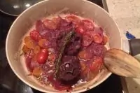 Тушеная баранина с овощами