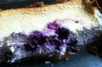 «Неправильный» чизкейк с черникой