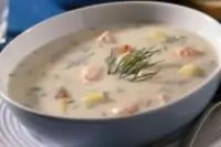 Норвежский сливочный суп с семгой