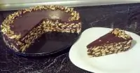 Шоколадный торт из печенья без выпечки