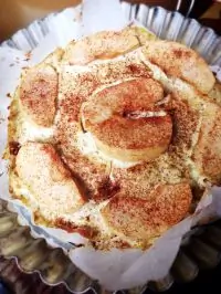 Низкокаллорийная творожно-яблочная запеканка