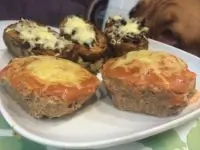 Котлеты-маффины с мягким сыром