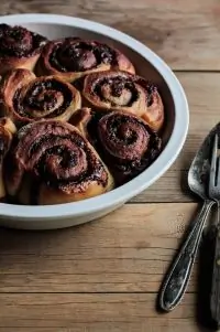 Кофейные роллы с нутеллой