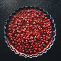 Вишневый пирог из творожного теста