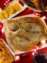 Тюрбо с картофелем и фенхелем