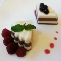 Шоколадно-ванильная панна-котта