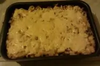 Запеканка из макарон с курицей