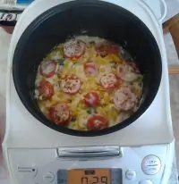 Куриное филе с овощами в мультиварке