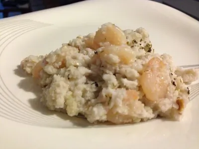 Креветки в кокосово-чесночной заправке по полинезийски