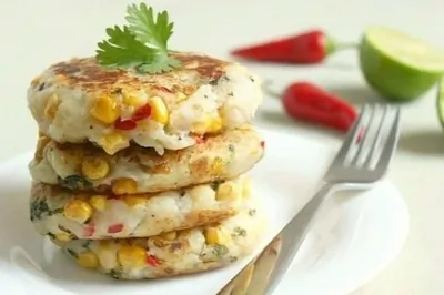 Котлеты из картофеля с кукурузой по тайски