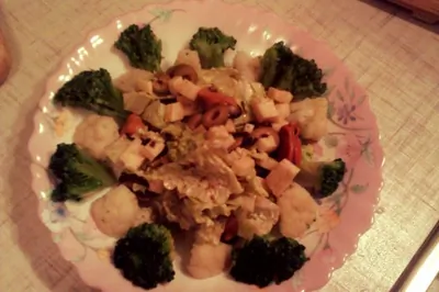 Фитнес-салат с мидиями