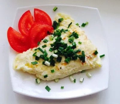 Простой омлет с сыром