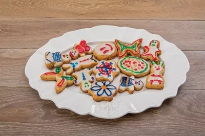 Имбирное печенье в лимонной глазури