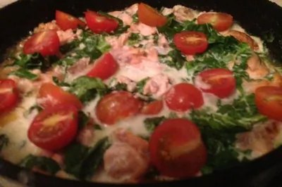 Семга в сливочном соусе