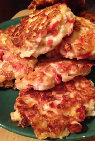 Крабовые оладьи