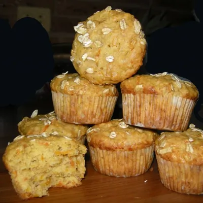 Маффины с тыквой, бананом и морковью