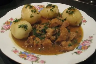 Тушеное вымя