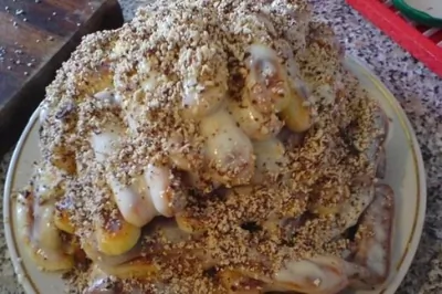 Торт из эклеров со сметанным кремом