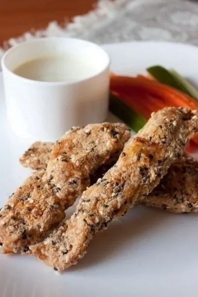 Куриные палочки с горчично-медовым соусом