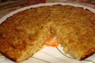 Капустная запеканка с рисом