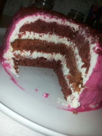 Торт «Красный бархат» с сырным кремом