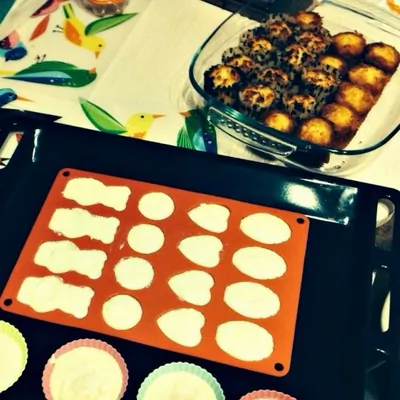 Быстрые ванильные кексы