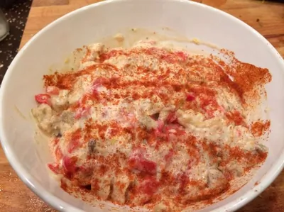 Бабагануш с печеным перцем