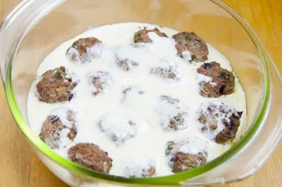 Тефтели, запеченные в йогурте